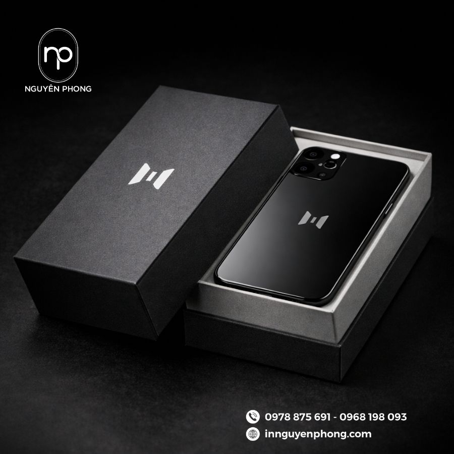 Hộp điện thoại được thiết kế tinh tế, sang trọng